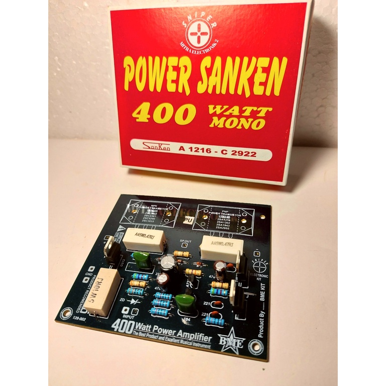 Sniper Kit Driver Power Amplifier 400 Watt Stereo Mono