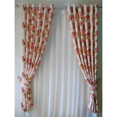 Jual Gorden Shabby Pink Minimalis Diskon