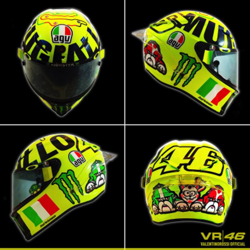 Koleksi Stiker  Helm  Rossi Fullstiker