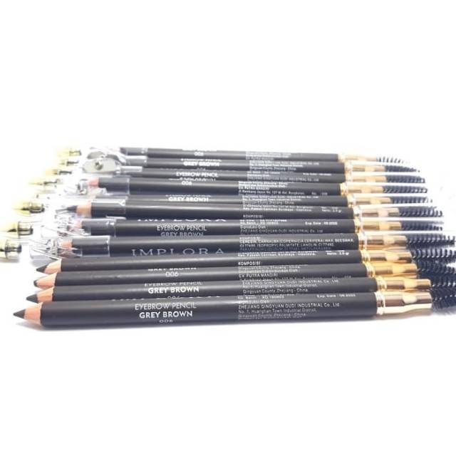 EYEBROW PENCIL IMPLORA GREY BROWN SIKAT+SERUT LUSINAN [NA11171207856]