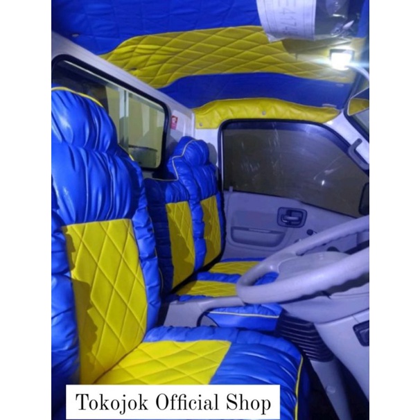 (COD) Sarung jok sofa + plafon + setir untuk mobil truk canter,ragasa,dyna,dutro,elf,hino