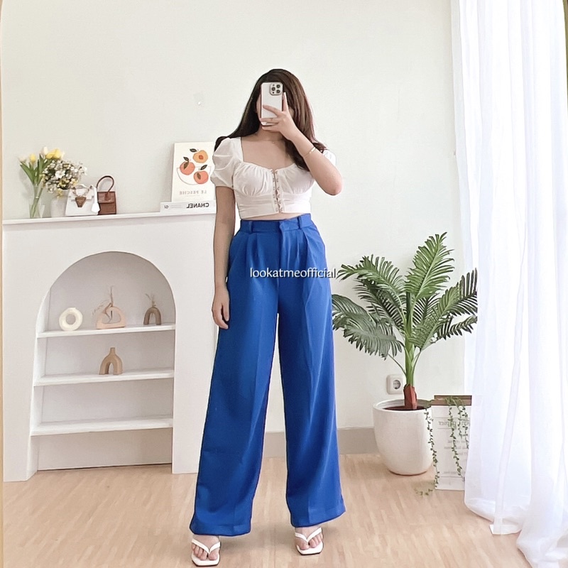 lookatmeofficial • Belleza Pants - Celana Kulot Highwaist Scuba Premium