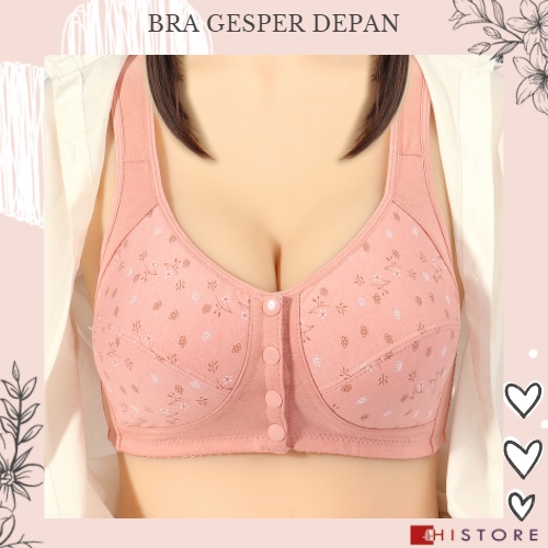 [HI] Bra Seamless Push Up Nirkabel Gesper Depan 2082 Wanita Paruh Baya dan Tua