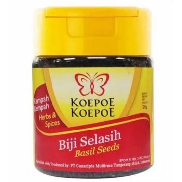 

Koepoe koepoe Biji selasih 50gram/btl