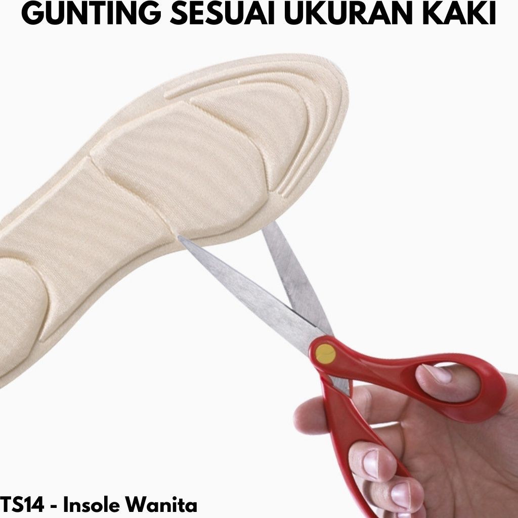 BUSA INSOLE PENGGANJAL ALAS INSOLE NYAMAN ANTI LECET 5D IMPORT TS14