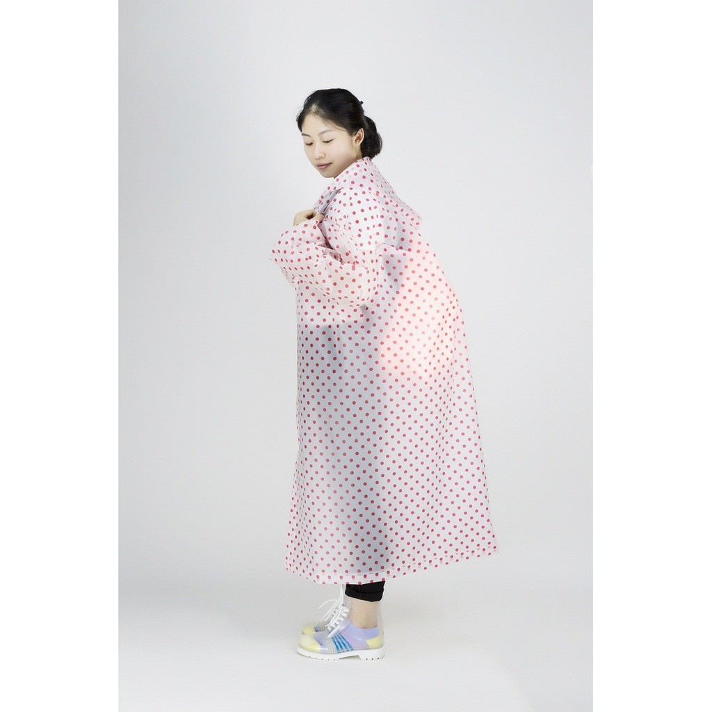 RA 05 Jas Hujan Poncho  Polkadot Unisex Korean Style