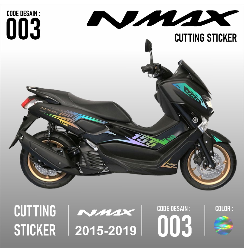 0247 Cutting Sticker Nmax - Aksesoris Motor Stiker Yamaha Nmax Old Skotlet Sticker Striping Lis Vari
