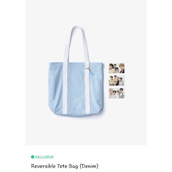OPEN SHARING REVERSIBLE TOTEBAG 2021 SEVENTEEN IN CARATLAND  OFFICIAL MERCH