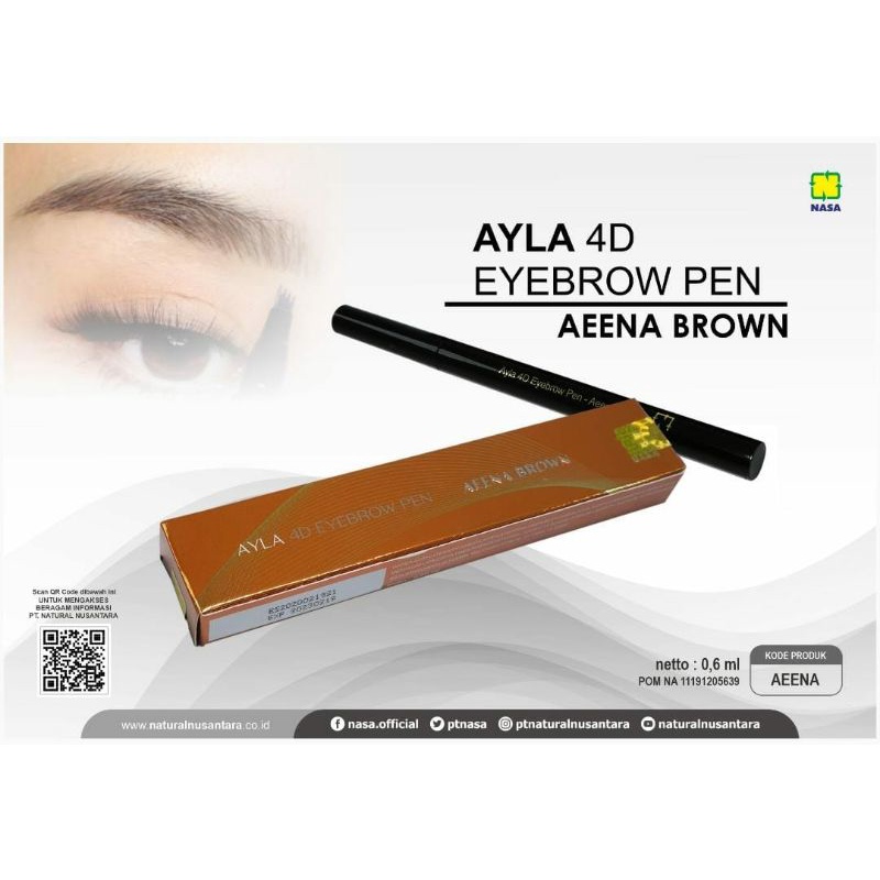AYLA 4D EYEBROW PEN AEENA BROWN