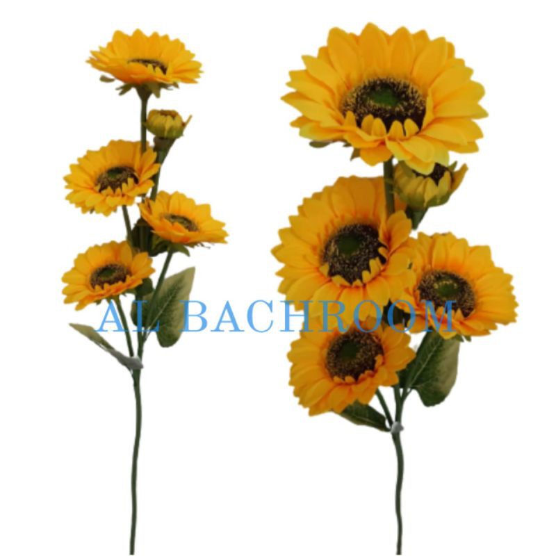 POHON BUNGA MATAHARI 100CM 3 &amp; 5 KUNTUM B8179 TANAMAN ARTIFICIAL SUN FLOWER DEKORASI RUMAH