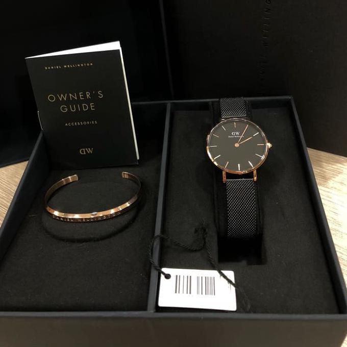 PROMO PROMO JAM TANGAN WANITA DANIEL WELLINGTON SET BONUS GELANG DW TERLARIS