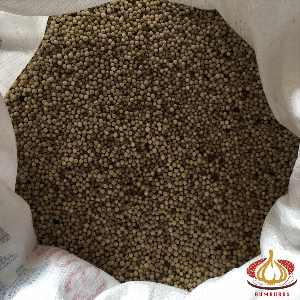 

Lada Putih Utuh Butir Merica White Pepper 1 Sak Karung Ball 25 kg Instant