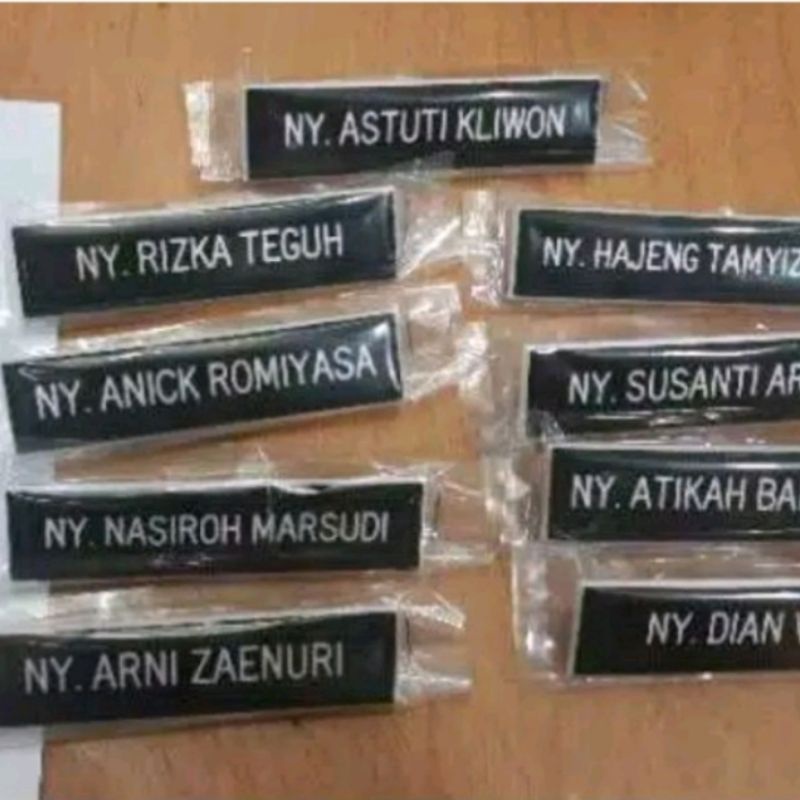 

papan nama nametag