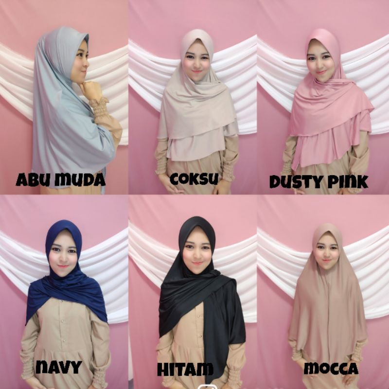 PROMO!!! Hijab Jilbab Instan Kayla Segitiga Nazwa-3pcs/lebih. Klik 3x