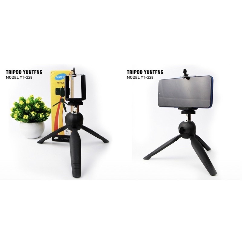 GROSIR TRIPOD YUNTENG MINI YT228 STAND MINI SELFIE XH228