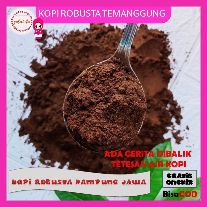 

Kopi Temanggung Jawa/Kopi Bubuk Kampung Temanggung/Kopi Bubuk Hitam Robusta/Kopi Bubuk Oma 50 GrA253