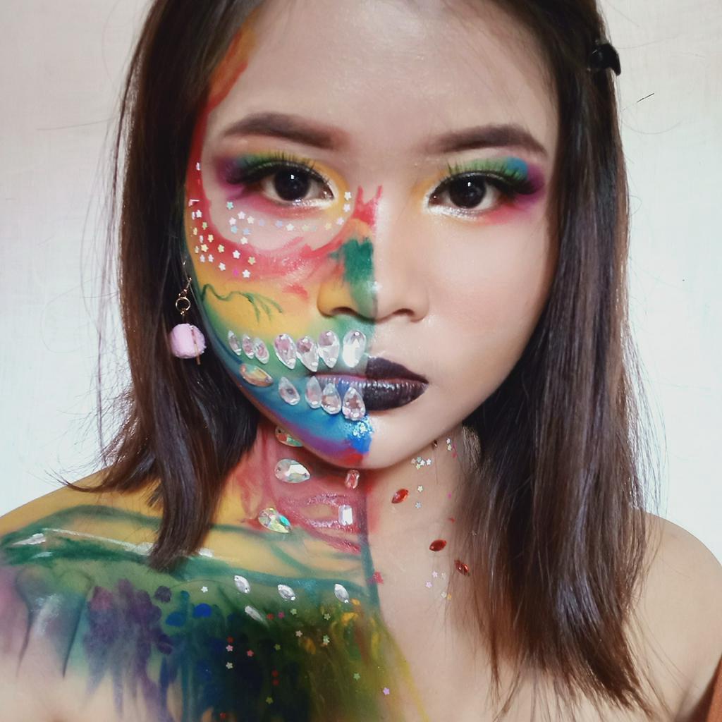 Viva body painting waterbased face satuan waterproof anti air biru merah orange hitam putih anak dewasa pidih hitam paes pengantin manten jaran kepang lotho hijau anti luntur body art