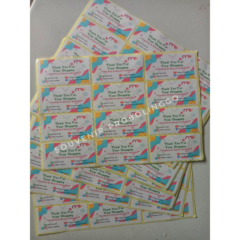 

Cetak Label nama Undangan atau thanks card