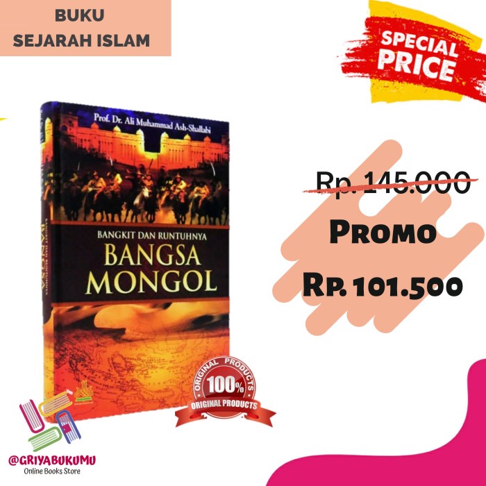 

FLASH SALE!!! BUKU BANGKIT DAN RUNTUHNYA BANGSA MONGOL- SERI SEJARAH KEJAYAAN ISLAM TERLARIS