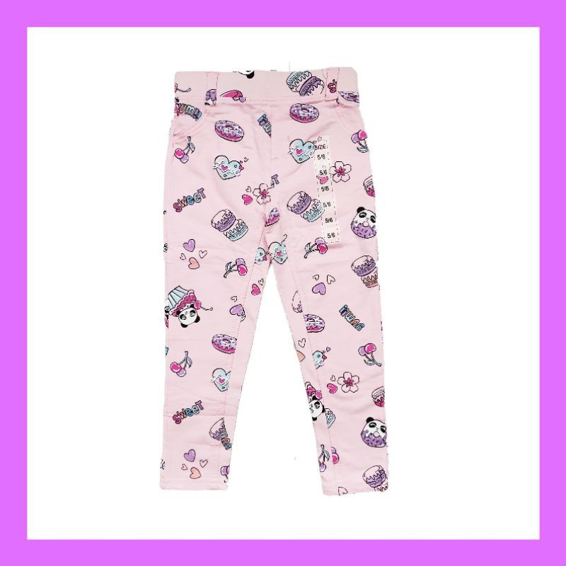 Terranova panda jegging celana bawahan anak perempuan 5/6, 7/8, 14/16 thn
