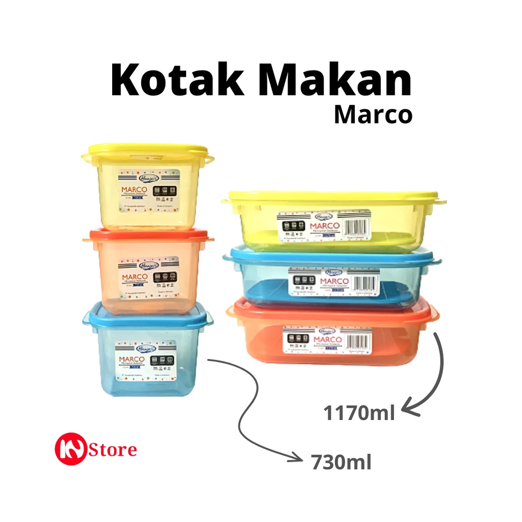 Kotak Makan Marco 730 ml dan 1170ml