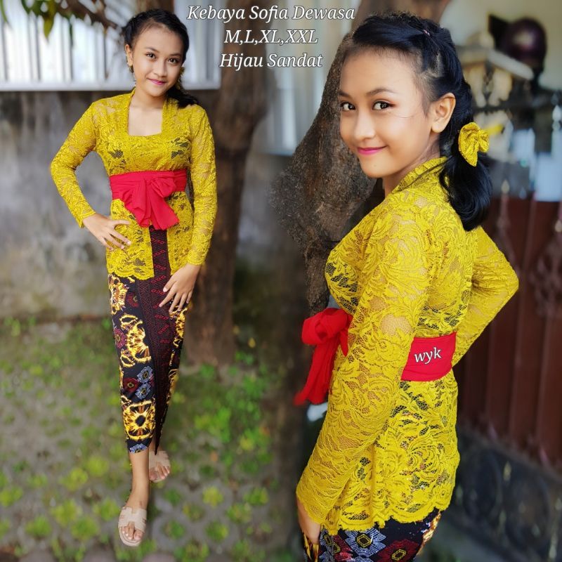 Kebaya Sofia Dewasa/Kebaya Fullstrait/Kebaya Bali Murah