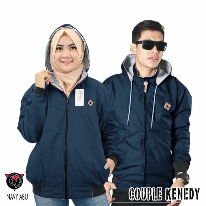 JAKET BB COUPLE / JAKET PASANGAN PRIA WANITA BB DC KENEDY BABOL BOLAK BALIK PREMIUM