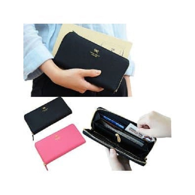 Travelmate Korean Zipper Wallet Elegant Stylish Dompet Impor Wanita High Quality