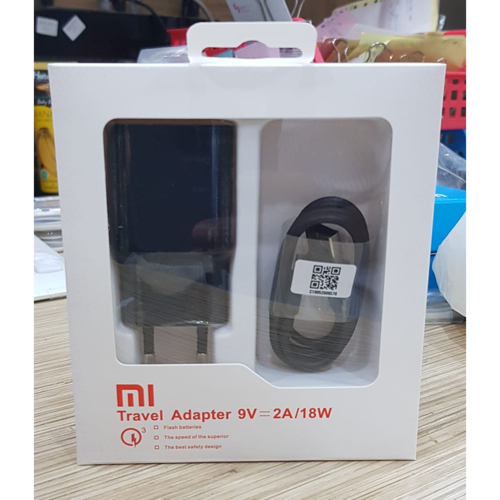 Charger Xiaomi 18W Original Fast Charging 9V 2A Micro Usb &amp; Type C