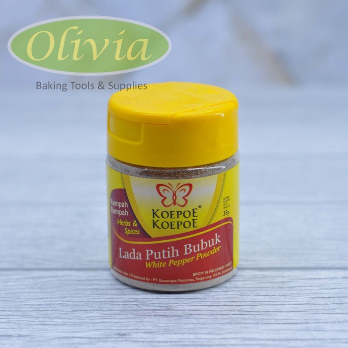 

Lada Putih Bubuk 38gr Koepoe-Koepoe / Rempah-rempah White Pepper powder