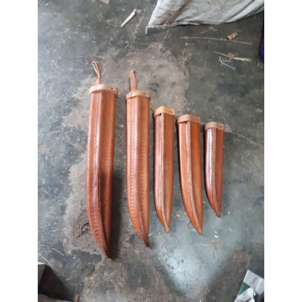 sarung pisau herder, asli kulit sapi