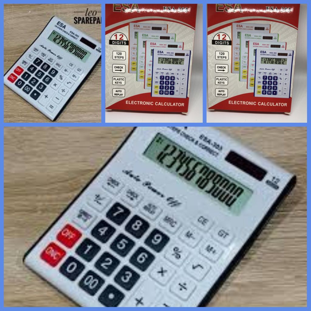 

TERMURAH !! KALKULATOR ESA 303 12 DIGITS