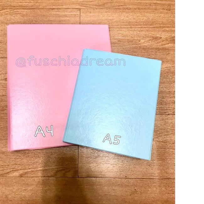 

SALE!! (vuu-764) Paket Binder & Sleeve Ukuran A4 3 Ring untuk Photocard Polaroid Postcard KPOP