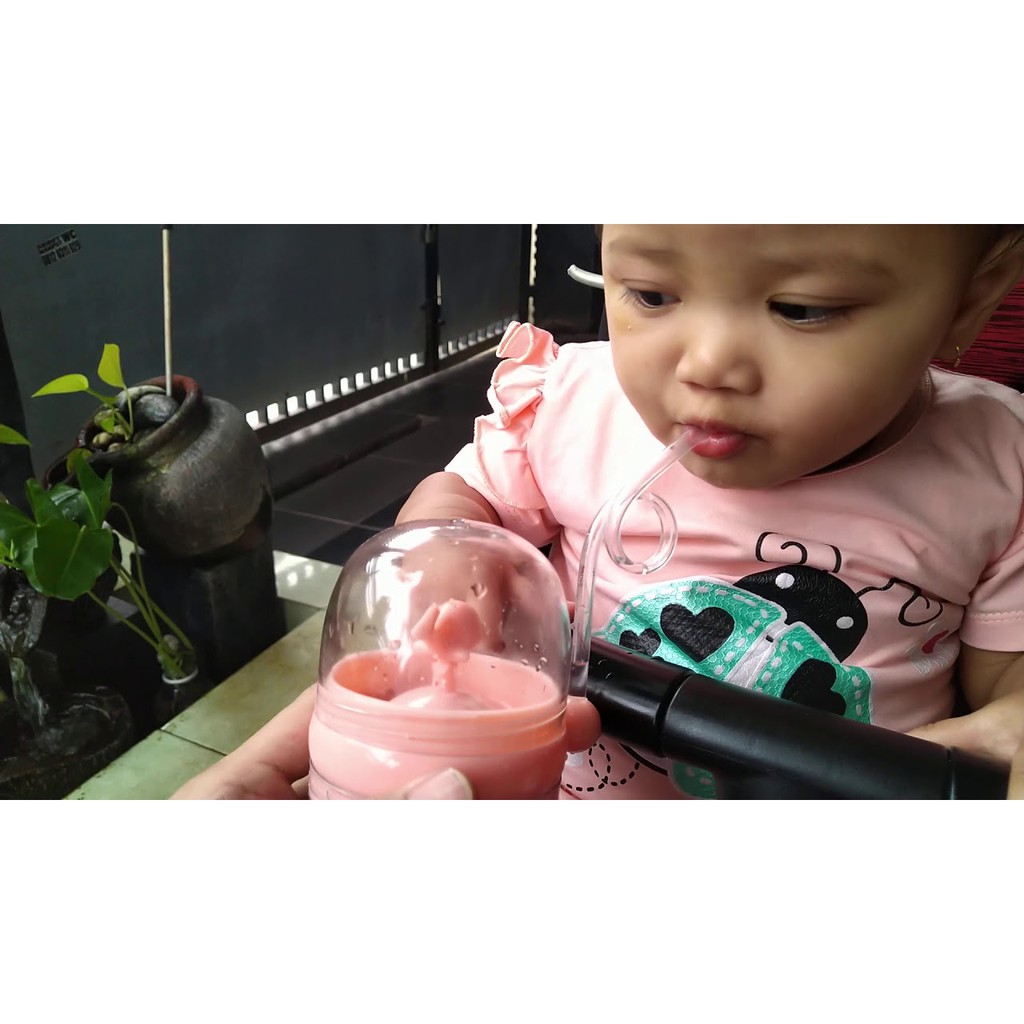 BPA FREE BOTOL MINUM ANAK AIR MANCUR KARAKTER PAUS UNIK LUCU