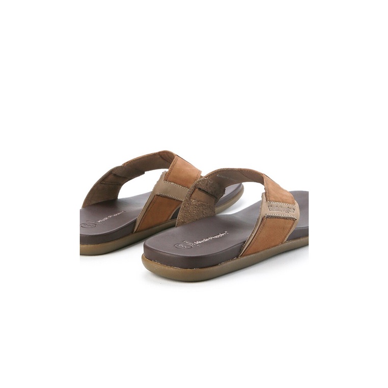 SANDAL JEPIT KULIT HUSH PUPPIES PRIA ORIGINAL CASUAL ASLI COKLAT HM14