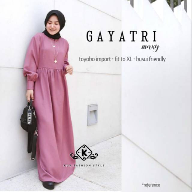 GAYATRI MAXY / ORI BY KUN FASHION / BEST SELLER / MURAH / DRESS / TUYUBO