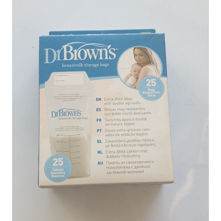 Dr Browns Kantong Asi 180ml Isi 25 Bags