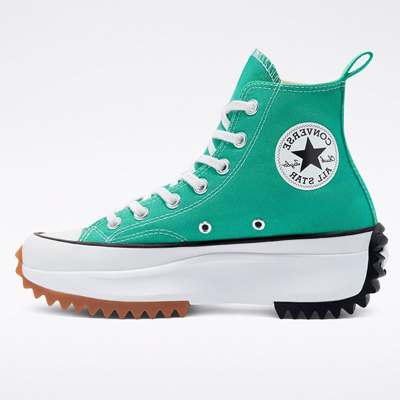 high top converse platform blue