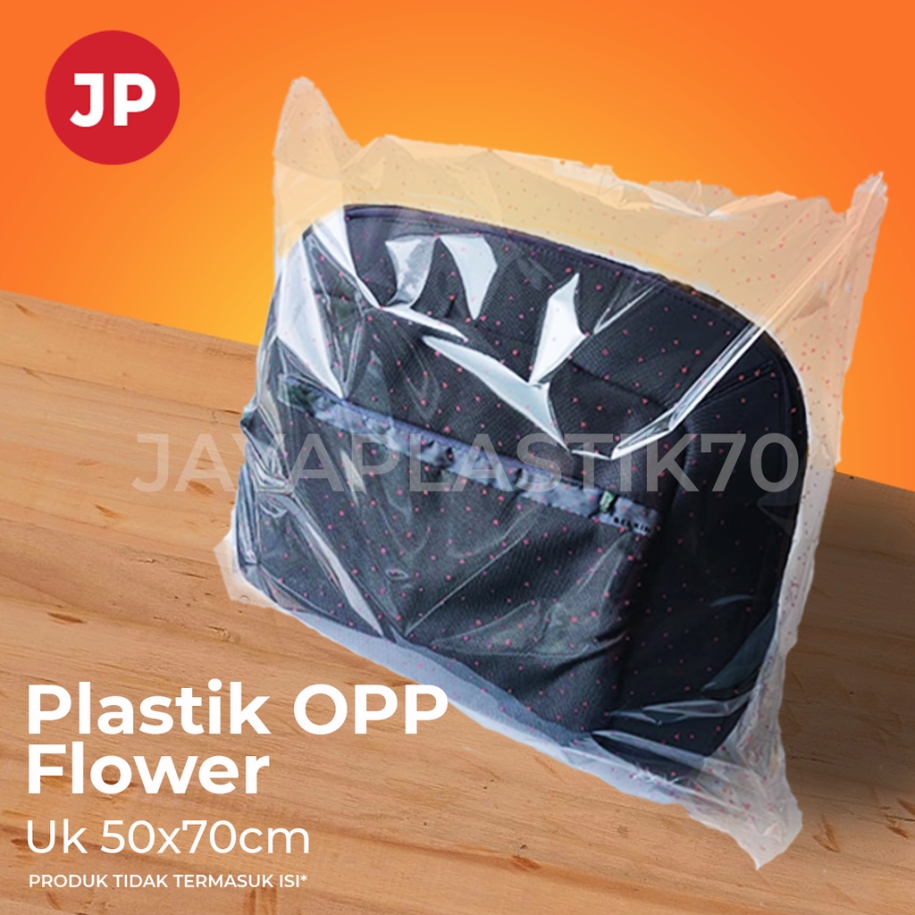 Plastik ultah / plastik souvenir Opp pembungkus makanan uk: 50 x 70 Tanpa Pita isi 12