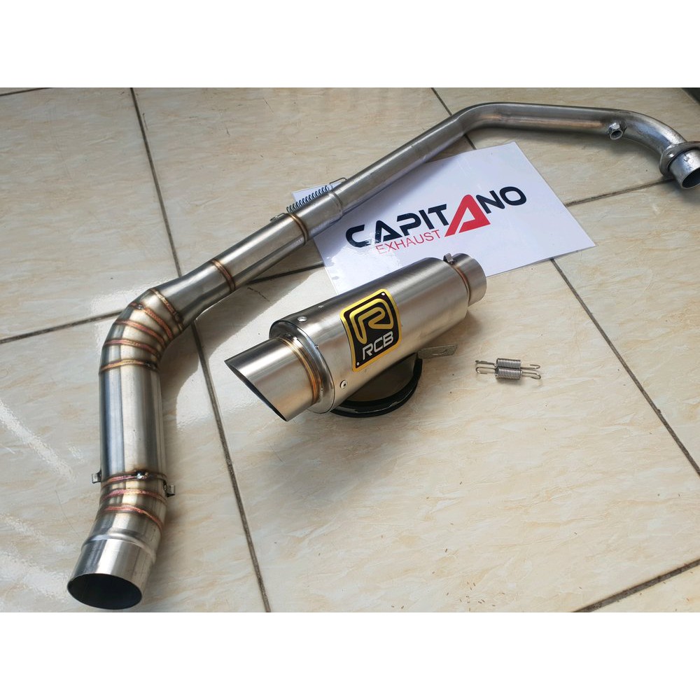 READY Knalpot RCB Fullsystem Jupiter Z - MX 135 Old n New - Mx King -