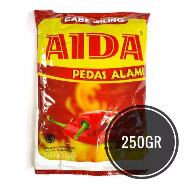 

Bumbu Serbuk Bubuk Cabe Giling Pedas Aida 250 gram / bubuk cabai aida