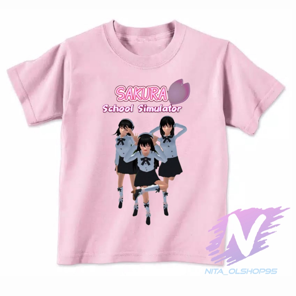 baju kaos anak sakura school simulator kaos sakura