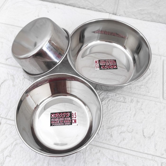 Mangkok Puding ROSH Pudding Dish Mangkok Dasar Rata 8,5cm 9,5 11,5 cm
