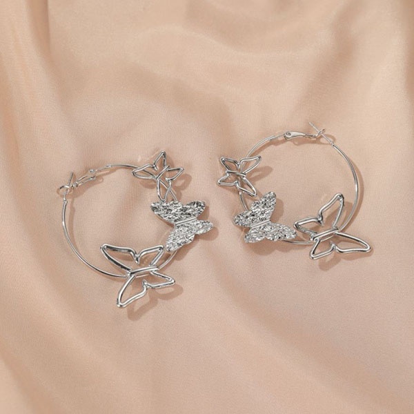 anting kupu kupu three butterfly earrings (3f4) jan279