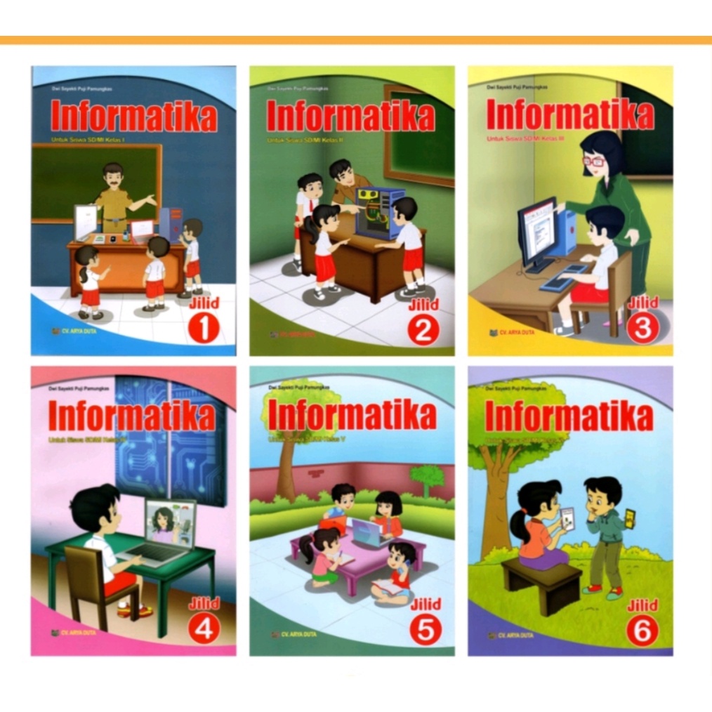 ORI harga satuan buku teks informatika k13 untuk SD/mi kelas 1-6 penerbit Arya duta