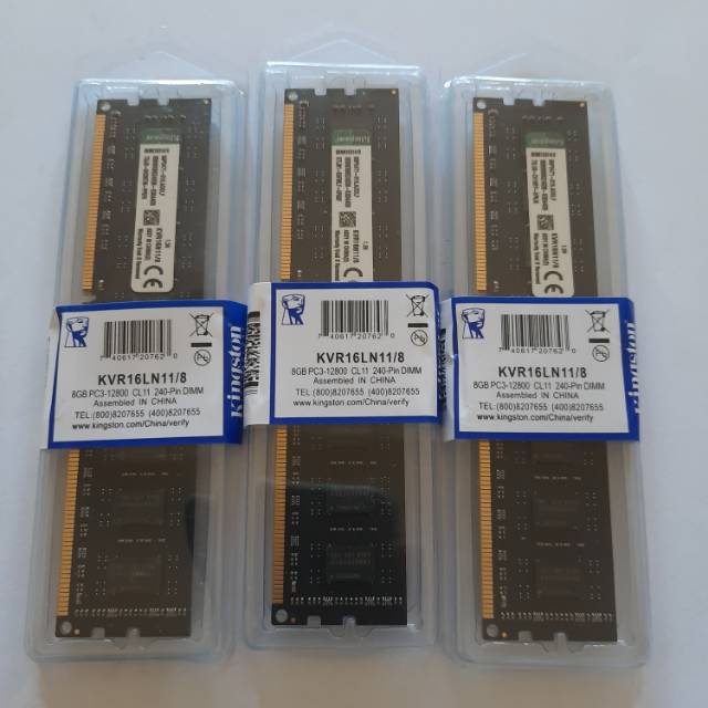 Memory Ram Pc  Longdim Ddr3 8Gb Kingston Pc 12800