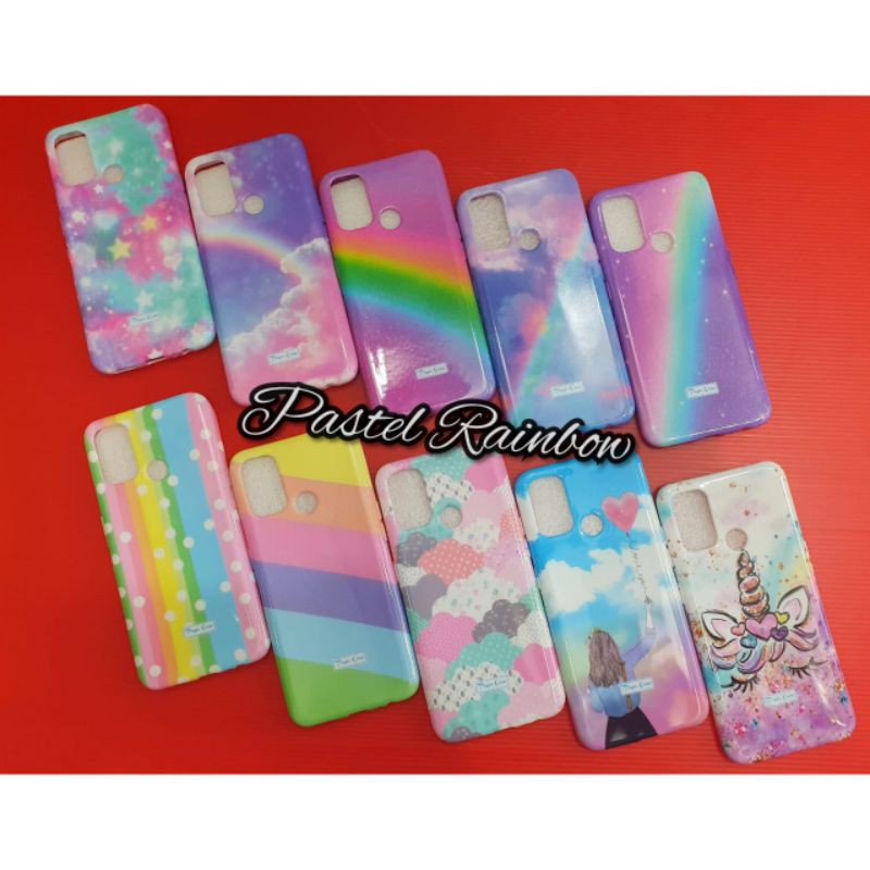 PR Softcase Pastel Rainbow Realme 5pro Realme 6pro Realme C11 C12 C15