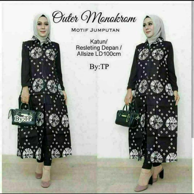 OUTER BATIK WANITA MOTIF MEGA MENDUNG