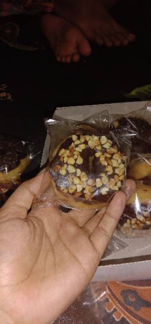 Donat kentang coklat+opp