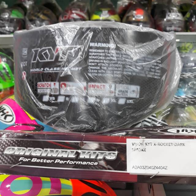 Visor Helm KYT X-Rocket Dark Smoke Original